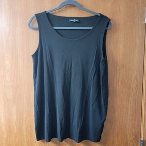BOGO Eileen Fisher 100% Silk Tank Top Black Size Medium
